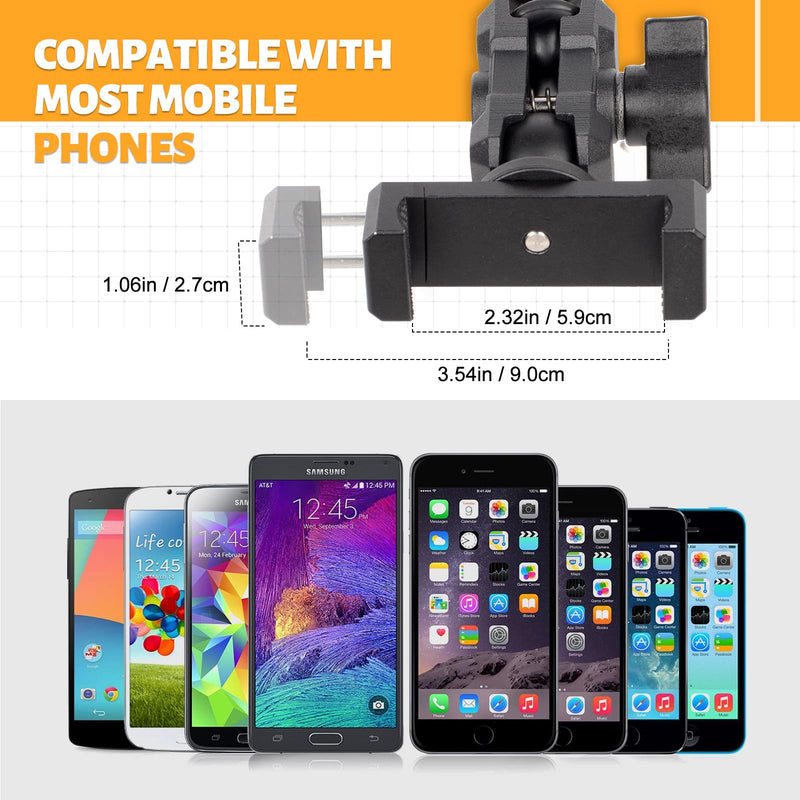  [AUSTRALIA] - Maiker Dashboard Phone Holder Mount, Anti-Shake Stabilizer Custom Adjustable Cell Phone Holder for Ford Bronco Accessories 2021 2022 phone mount