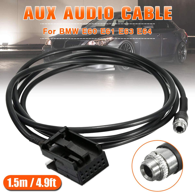 CHELINK Auxiliary in Car Female 3.5mm AUX Input Audio Adapter Changer Cable for BMW BM54 Z4 E39 E53 X5 Compatible for i-Pod Phone MP3 Player - LeoForward Australia