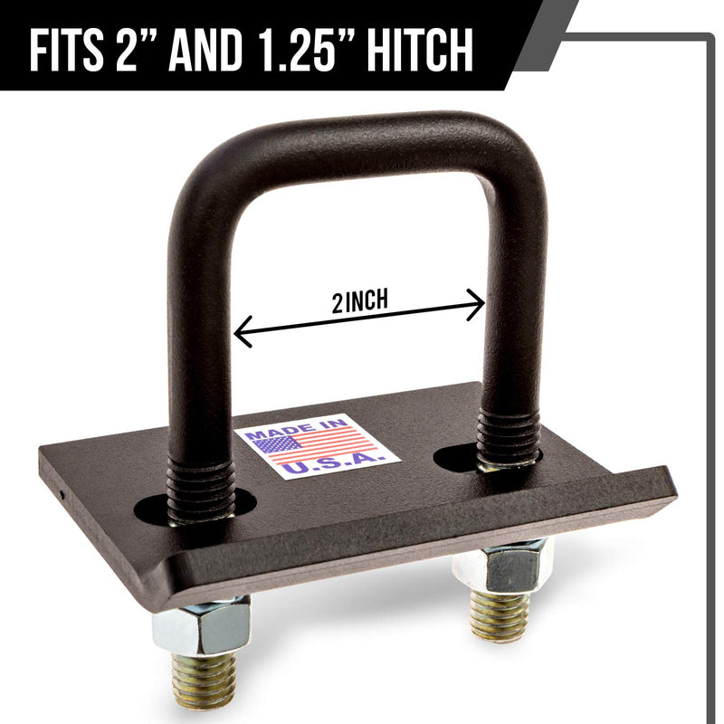  [AUSTRALIA] - Mission Automotive Hitch Tightener for 1.25" and 2" Hitches - Heavy-Duty, Easy-Install, No-Rust - Made in The USA