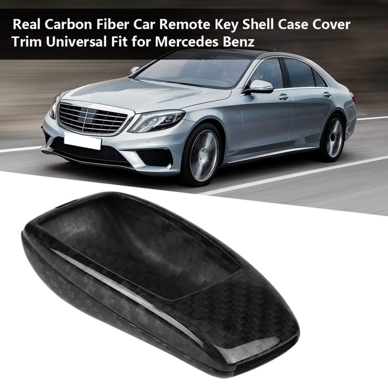 Terisass Car Remote Key Fob Case Shell Repalcement Carbon Fiber Key Shell Case Cover Trim for Mercedes Benz E Class W213 2016 2017 2018 for Mercedes Benz S Class W222 2014 2015 2016 2017 2018 - LeoForward Australia
