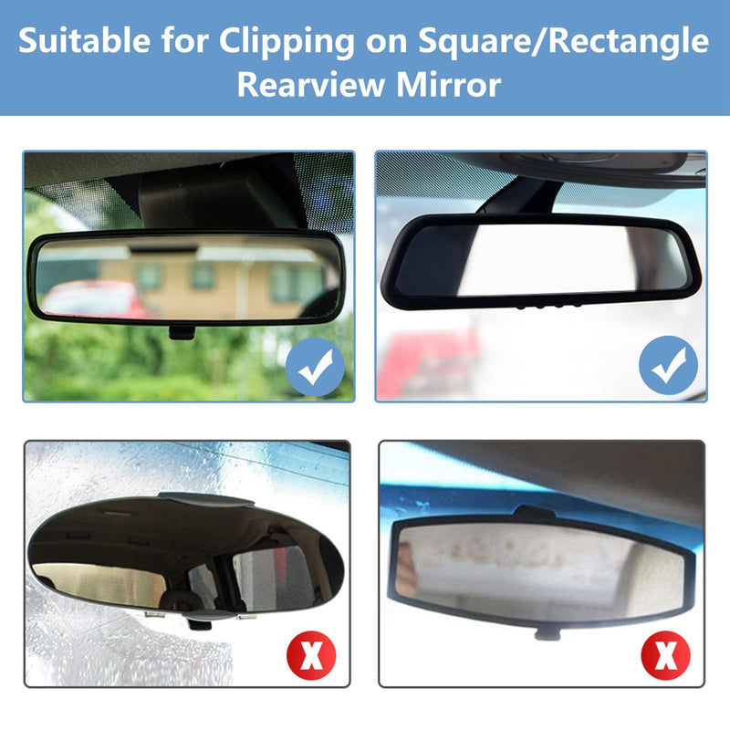  [AUSTRALIA] - Rearview Mirror Car Mount Grip Clip,Universal Car Rear View Mirror Mount Phone Holder Stand Replacement for iPhone Samsung HTC GPS Smartphone