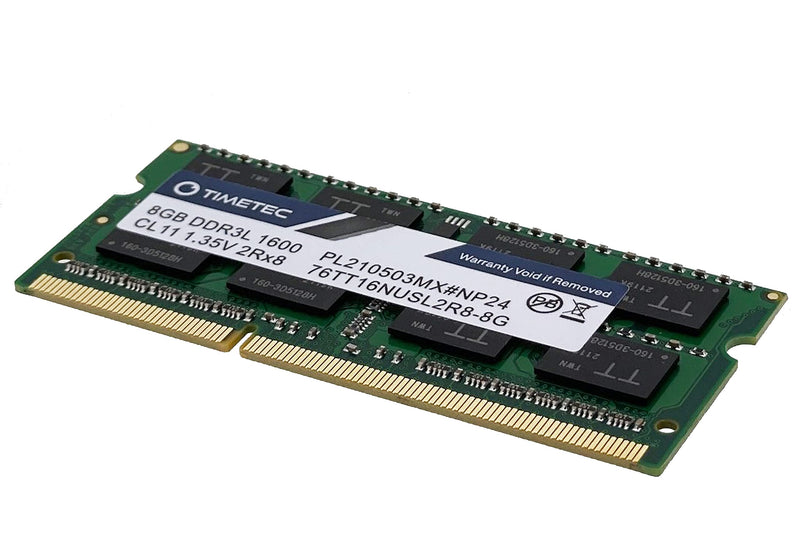  [AUSTRALIA] - Timetec 16GB KIT(2x8GB) DDR3L / DDR3 1600MHz (DDR3L-1600) PC3L-12800 / PC3-12800 Non-ECC Unbuffered 1.35V/1.5V CL11 2Rx8 Dual Rank 204 Pin SODIMM Laptop Notebook PC Computer Memory RAM Module Upgrade 16GB KIT(2x8GB)