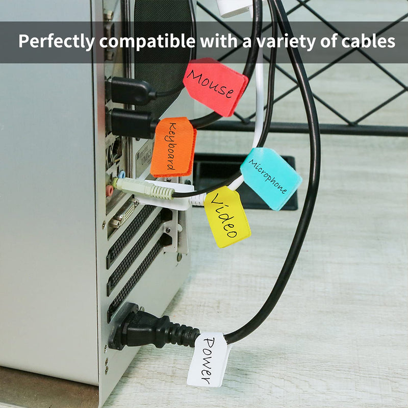  [AUSTRALIA] - Epessa Cable Labels Cord Labels, Wire Labels, Cable Tags and Wire Tags for Cable Management and Identification (Twenty, red) Twenty