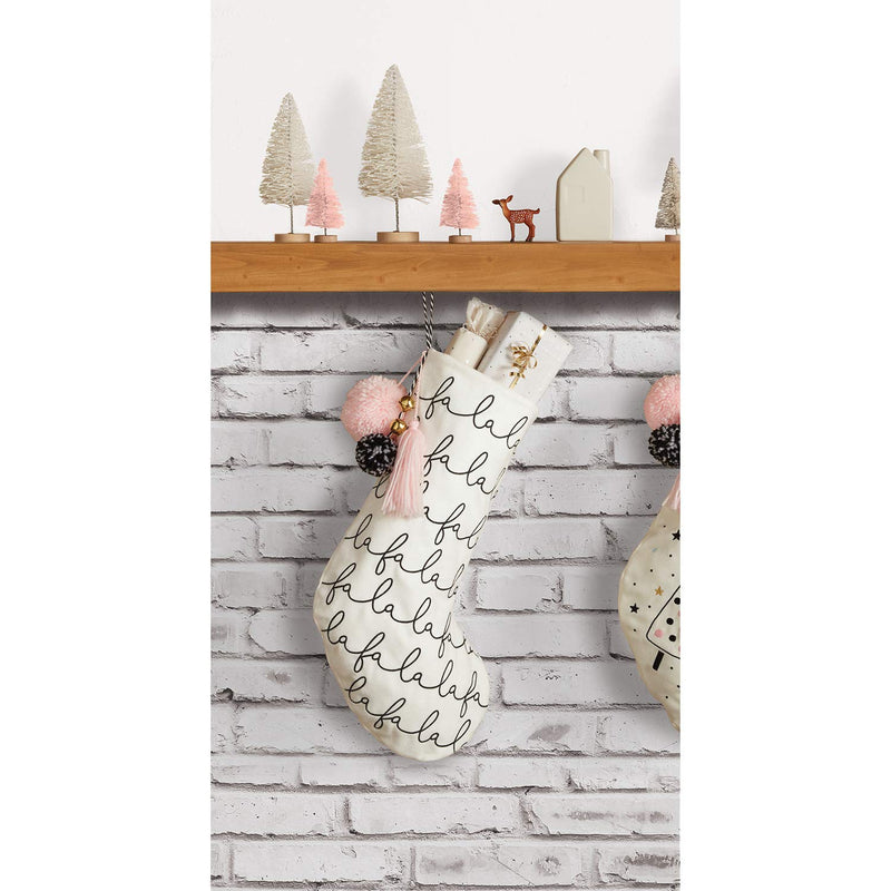  [AUSTRALIA] - Stephan Baby Wool Felt Keepsake Christmas Stocking, Fa La La