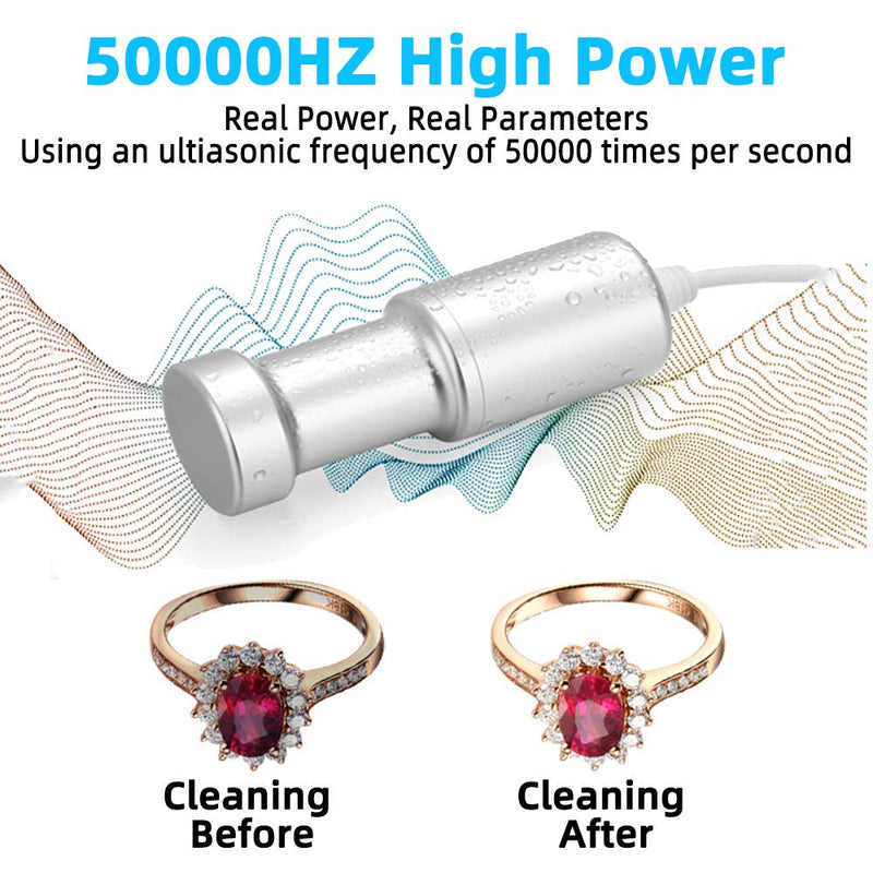  [AUSTRALIA] - BlumWay Ultrasonic Jewelry Cleaner, Professional Ultrasonic Cleaning Machine for Silver Jewelry Diamonds Ring Glasses Fruits Vegetable Watches Kids Toys Clothes and More, Portable for Home and Travel
