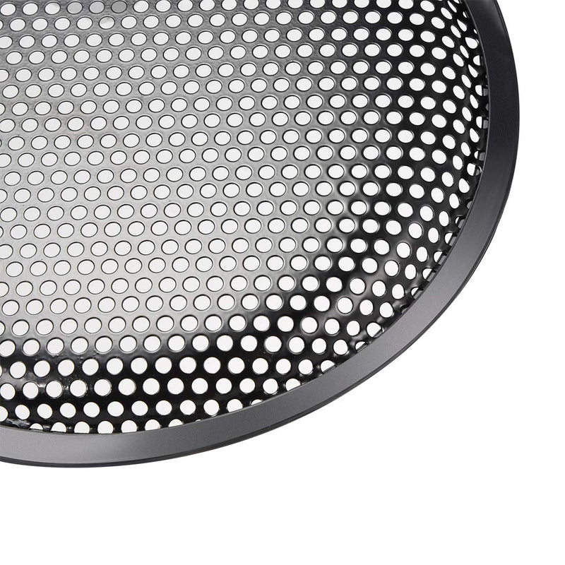  [AUSTRALIA] - uxcell 8" Speaker Waffle Grill Metal Mesh Subwoofer Guard Protector Cover with Clips,Screws