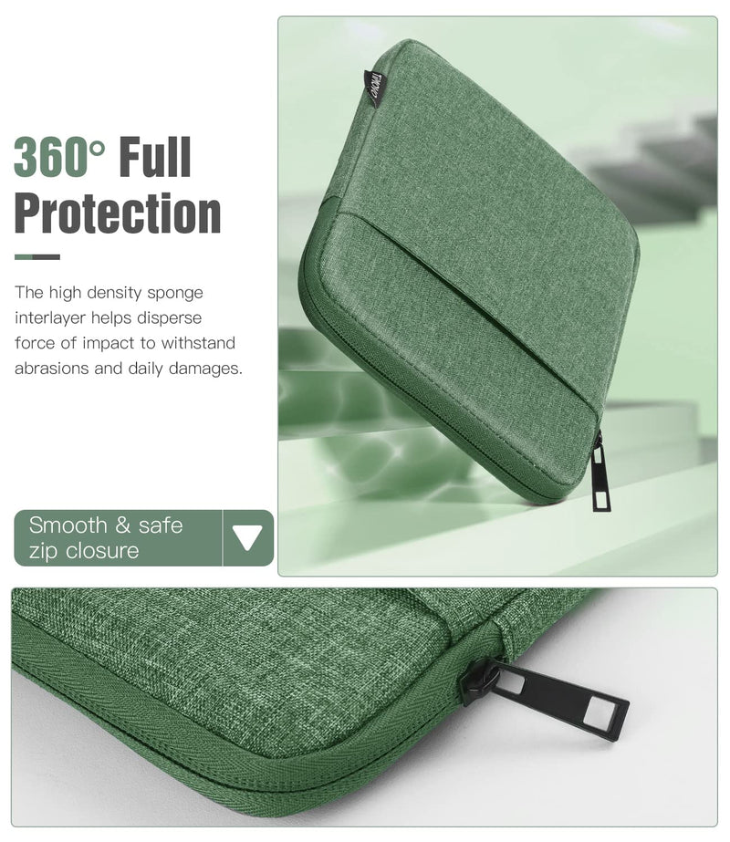  [AUSTRALIA] - TiMOVO 6-7 Inch Sleeve Case for All-New Kindle 2022/10th Gen 2019 /Kindle Paperwhite 11th Gen 2021/Kindle Oasis E-Reader, Protective Sleeve Case Bag for Kindle (8th Gen, 2016), Green Bodhi Green