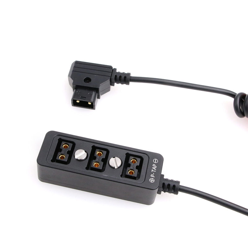  [AUSTRALIA] - Eonvic D-Tap Male to 3-Port P-Tap Female Splitter Hub for DJI Ronin 2 Camera V-Mount or Gold Mount Battery