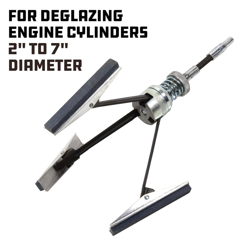  [AUSTRALIA] - Alltrade 648439 Adj. Cylinder Hone Deglazer (2" to 7"), Black