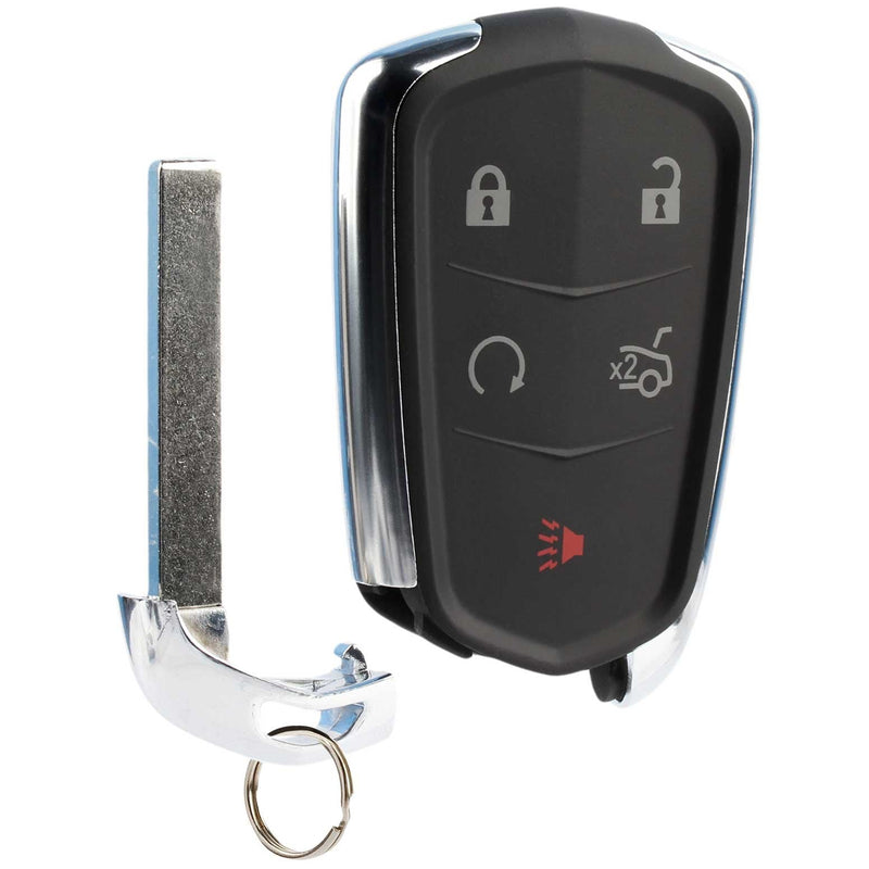  [AUSTRALIA] - Key Fob Keyless Entry Smart Remote Shell Case & Pad fits Cadillac ATS, CT6, CTS, SRX, XT5, XTS cad-q2a-5b-case