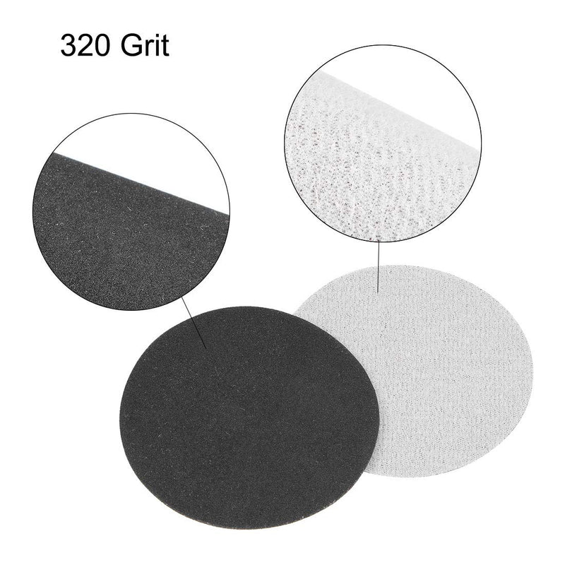  [AUSTRALIA] - uxcell 3 Inch Wet Dry Sanding Discs 320 Grit Hook and Loop Sandpaper Electrostatic Sand Planting Silicon Carbide 30pcs