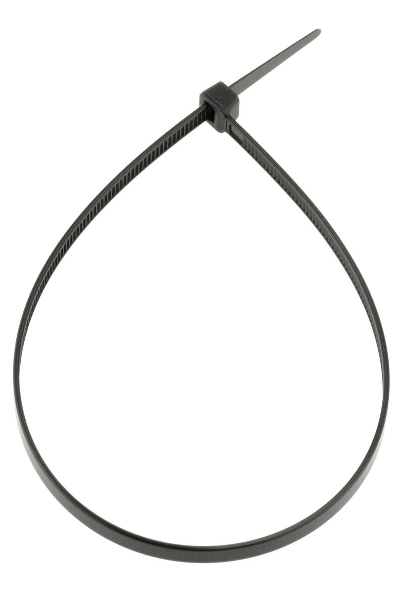  [AUSTRALIA] - SE 12” Black Cable Ties with 50-lb. Tensile Strength (100 Count) - CT1248B