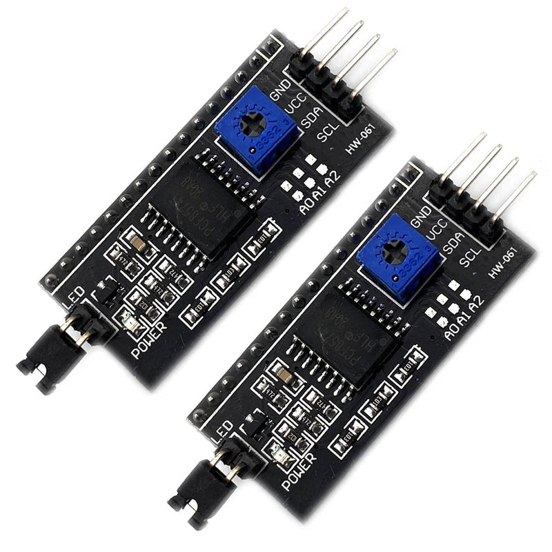  [AUSTRALIA] - KIRO&SEEU 2pcs 1602 LCD 2004 20x4 i2c LCD Display Adapter IIC//TWI/SPI/I2C Serial Interface Module Shield Compatible with Arduino UNO R3 MEGA2560