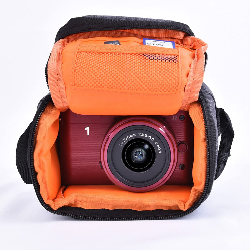  [AUSTRALIA] - FOSOTO Camera Bag Shoulder Bags Case with Strap Compatible for Canon EOS G7X VIXIA HF R700 R800 Camcorder,Panasonic Lumix DMC-TZ90 TZ80 TZ70 LX100 ZS100 GX7,Sony Nex-7 A6300,Nikon L340 L31 J5,Fujifil