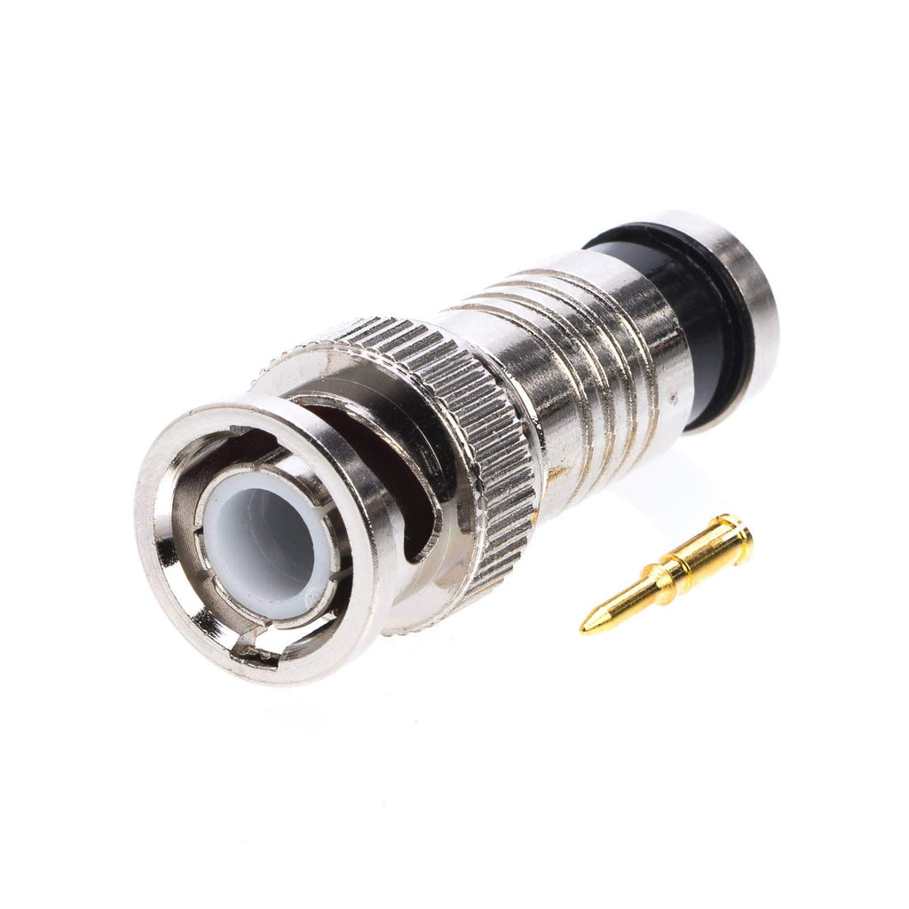  [AUSTRALIA] - BNC Rg59 Male Compression Coax Connector for CCTV Security Camera DVR (20) 20