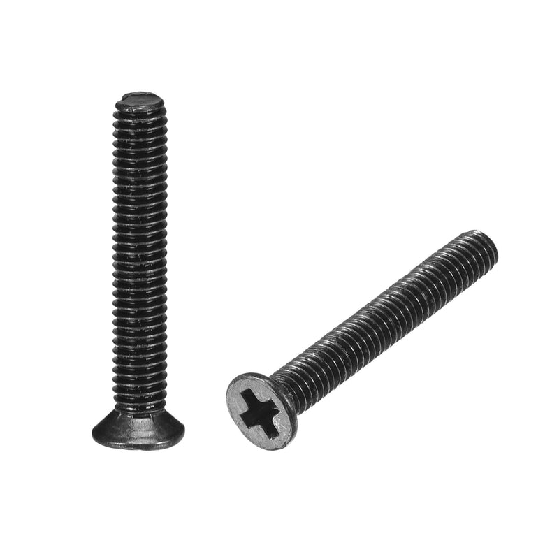  [AUSTRALIA] - uxcell M2.5 x 16mm Phillips Screw Fasteners Black for Laptop PC TV Fan Switch 350pcs M2.5x16mm