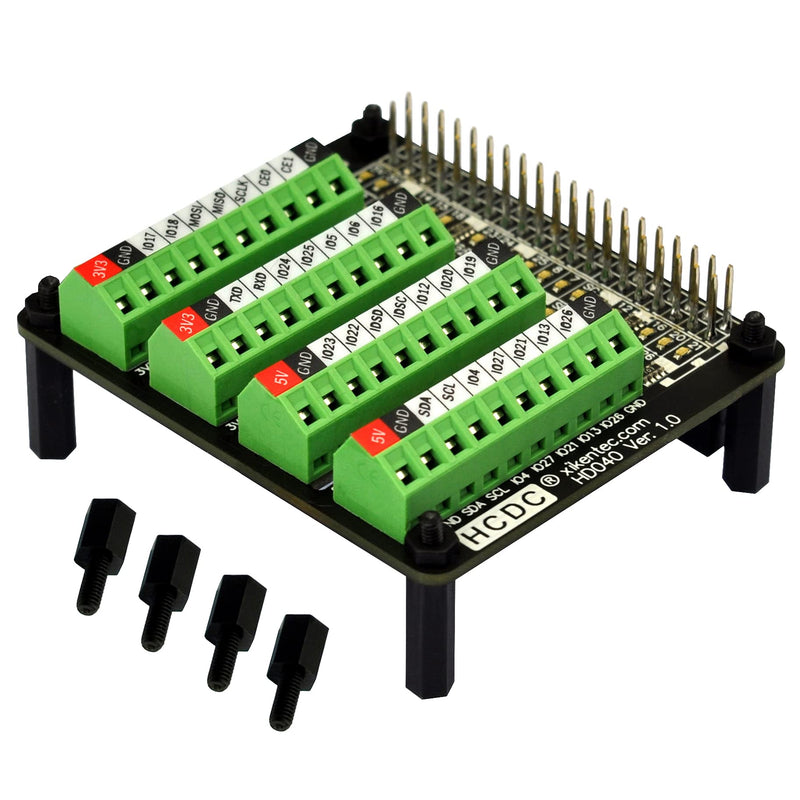  [AUSTRALIA] - GPIO Status LED Terminal Block Breakout Board for Raspberry Pi A+ 3A+ B+ 2B 3B 3B+ 4B