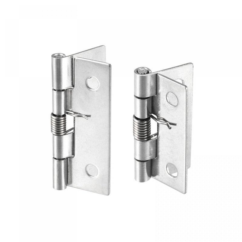  [AUSTRALIA] - uxcell Spring Loaded Hinges, 1.5" 2" 304 Stainless Steel Self Closing Hinge for Cabinet 1set