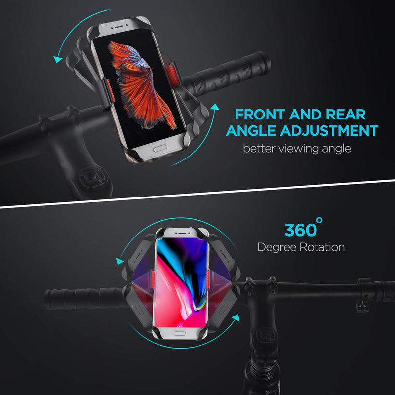  [AUSTRALIA] - Bike Mount, IPOW Universal Cell Phone Bicycle Rack Handlebar & Motorcycle Holder Cradle Compatible with iPhone 11 Pro Max/X/XR/XS MAX/8/7 Plus,Samsung Galaxy S10/S10e/S9, Nexus,HTC,LG,BlackBerry