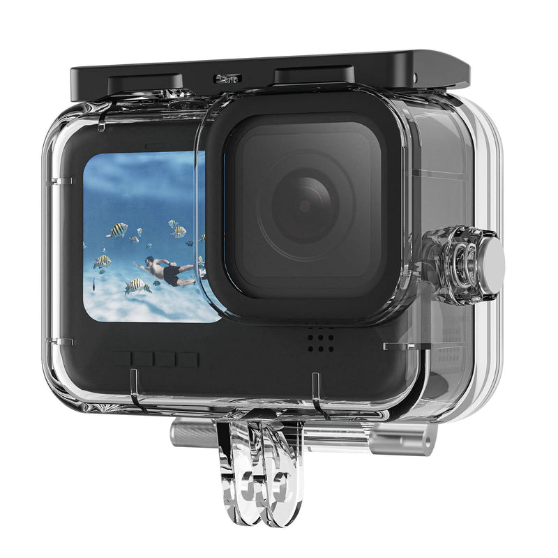  [AUSTRALIA] - TELESIN Upgraded 60M/196FT Waterproof Case for GoPro Hero 11/10/9 Black Waterproof Coating to The Lens, Underwater Dive Case Housing Shell for Go Pro 11, 6 × Anti-Fog Sheets, All Scenarios Available Upgraded Waterproof Case