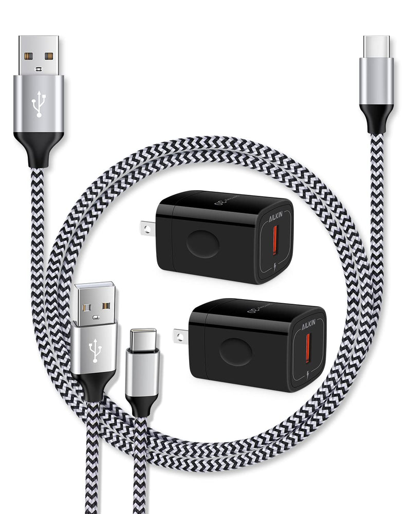  [AUSTRALIA] - USB Type-c Charger Kits for Motorola One 5g, G Stylus, Edge, G Power/Play, Razr, Moto G Stylus, USB Wall Charger with USB-c Cable for Android Phones Samsung Galaxy S22 Ultra S22+ S21 S20 S10 Note20 Black 3FT