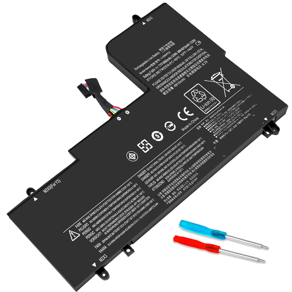  [AUSTRALIA] - DMKAOLLK L15L4PC2 L15M4PC2 Laptop Battery for Lenovo Ideapad Yoga 710 15 710-15IKB 710-15ISK 710 14 710-14IKB 710-14ISK 710-14ISK-IFI Series Notebook 5B10K90778 5B10K90802 7.6V 53Wh/6974mAh