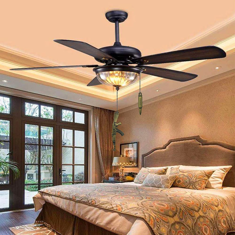  [AUSTRALIA] - 4 Pieces Dotlite Bronze Pull Chains Ceiling Fan Pull Chain Extension Fan Pull Chain Pendant 12 Inch Ceiling Fan Chain Extender Ornament with Ball Fan Chain Connector (Bronze)