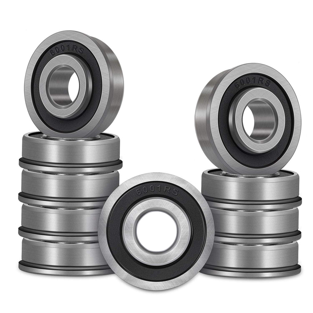  [AUSTRALIA] - Sunluway 10 Pack Flanged Ball Bearing 1/2" x 1-1/8" x 1/2", Pre Lubricated, Suitable for Lawn Mower, Wheelbarrows, Carts & Hand Trucks Wheel Hub, Replacement for Honda, 12118 ＆ Rotary 324 Etc ID 1/2" x OD 1-1/8"