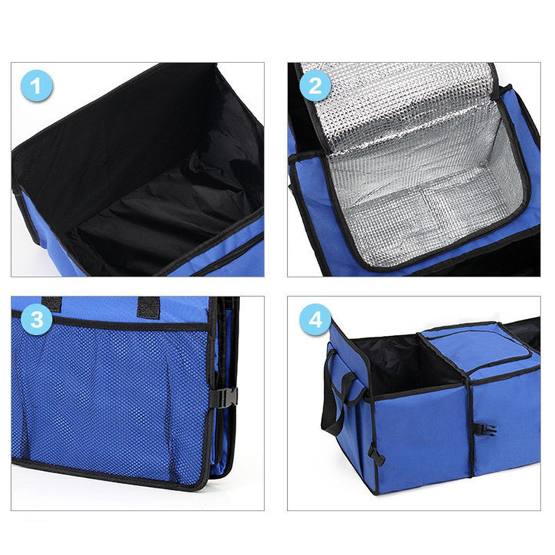  [AUSTRALIA] - YIOVVOM Trunk Organizer - Best for Keeping All Truck Supplies Together, Rugged and Durable for Hauling Cargo, While Folding Flat for Easy Storage. Organizer for Car, SUV and Truck Black