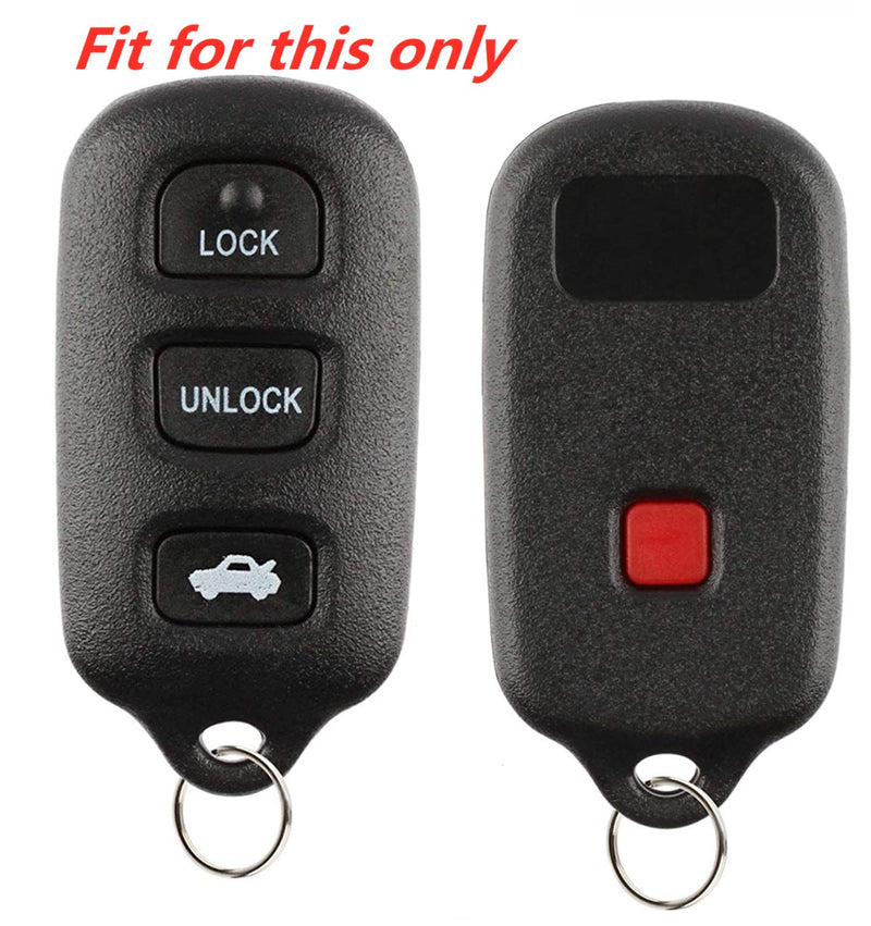 KAWIHEN Silicone Key Fob Cover Fit for Lexus ES300 LS400 SC300 SC400 Toyota 4Runner Avalon Camry Corolla Matrix Sienna Solara Sequoia Pontiac Vibe GQ43VT14T HYQ12BBX HYQ12BAN - LeoForward Australia