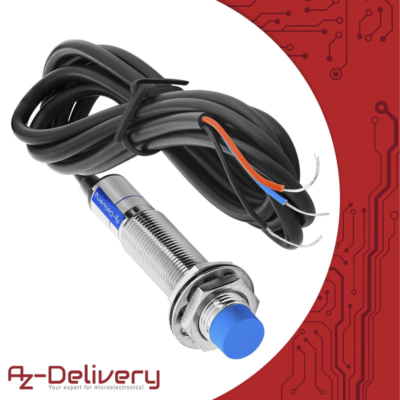  [AUSTRALIA] - AZDelivery 3 x LJ12 A3-4-Z/BX proximity sensor/switch inductively compatible with Arduino including e-book!