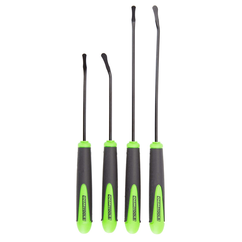  [AUSTRALIA] - OEM TOOLS 25429 O-Ring and Seal Remover Set | Perfect for Removing & Replacing O Rings & Seals | Perfect for Mechanics & Home Garages | 4 Pack: Includes 2 Contoured & 2 Spoon Tips | Green & Black