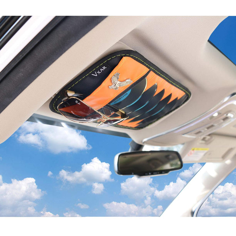  [AUSTRALIA] - VXAR Car CD DVD Sun Visor Organizer Holder Orange