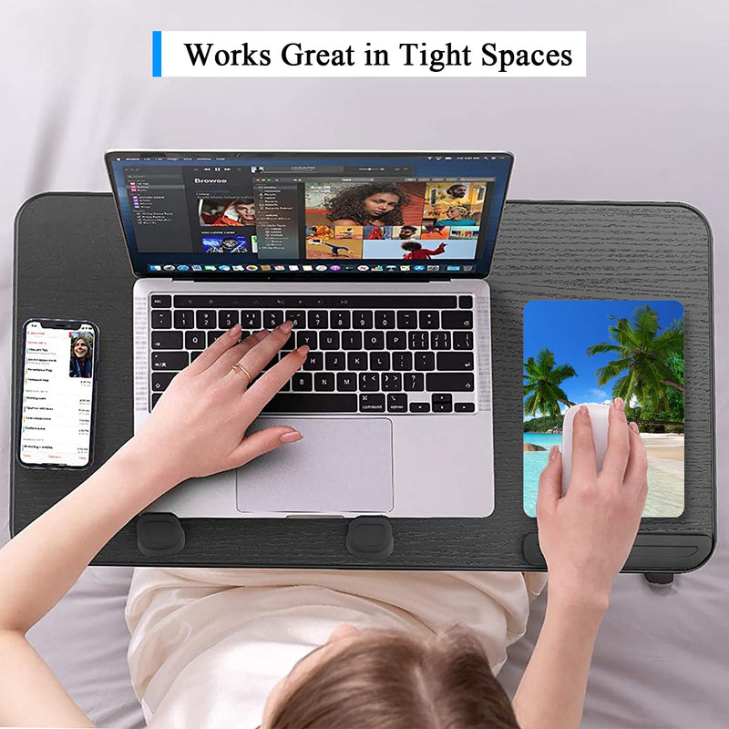  [AUSTRALIA] - Atufsuat Small Mouse Pad, Mini Mouse Pad 6 x 8 Inch, Thick Rubber Waterproof Mouse Mat, Cute Mousepad for Women Men Kids Wireless Mouse Mini Laptops Keyboard Tray Home Office Travel, Blue Beach Tree Beach and Coconut Tree