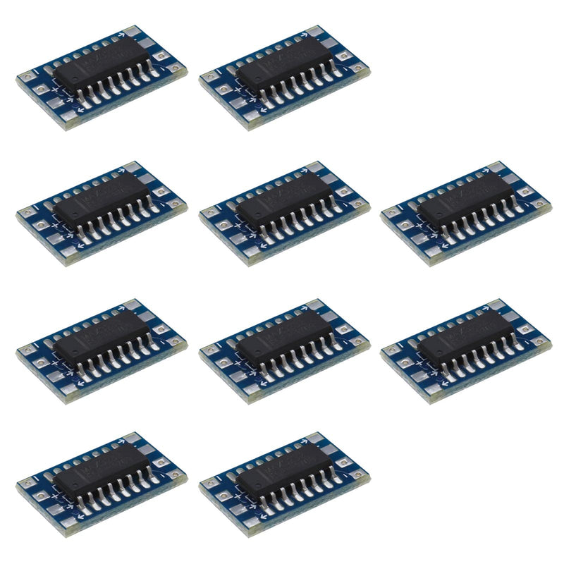  [AUSTRALIA] - 10PCS Mini RS232 MAX3232 to TTL Level Converter Serial Module Board Adapter 3~5V MAX3232 Breakout Board Computer Cable Serial Adapters Electronic Components
