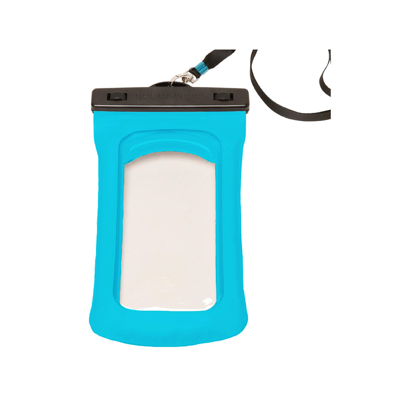  [AUSTRALIA] - geckobrands Float Phone Dry Bag - Waterproof & Floating Phone Pouch – Fits Most iPhone and Samsung Galaxy Models, Available in 5 Colors Neon Blue