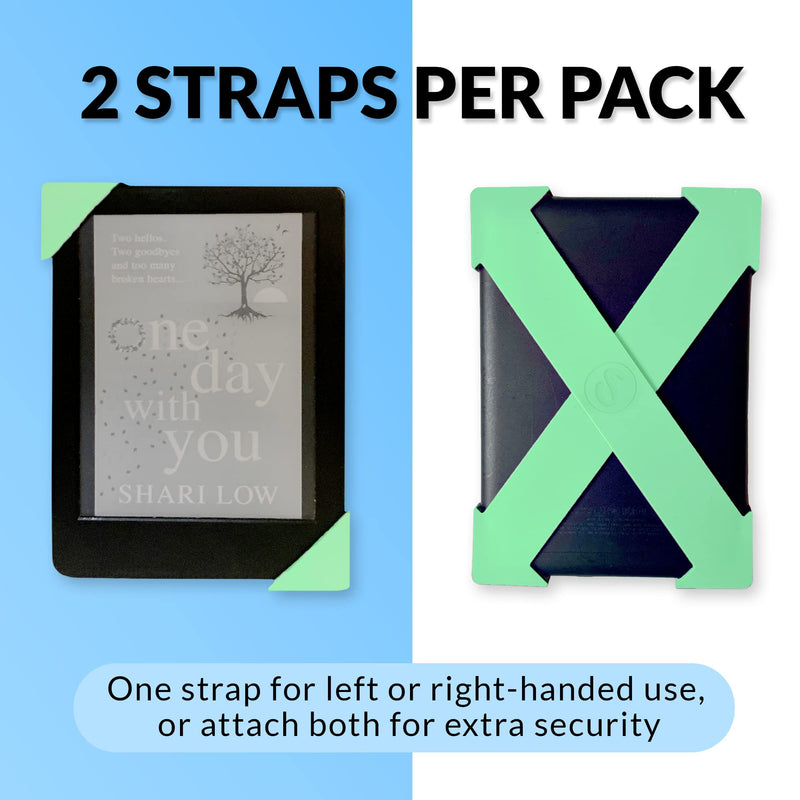  [AUSTRALIA] - Strapsicle Pack of 2 Hand Straps for Paperwhite 11th Generation & Signature Paperwhite | E-Reader Case Compatible with Paperwhite 2022 Large Bondi Blue