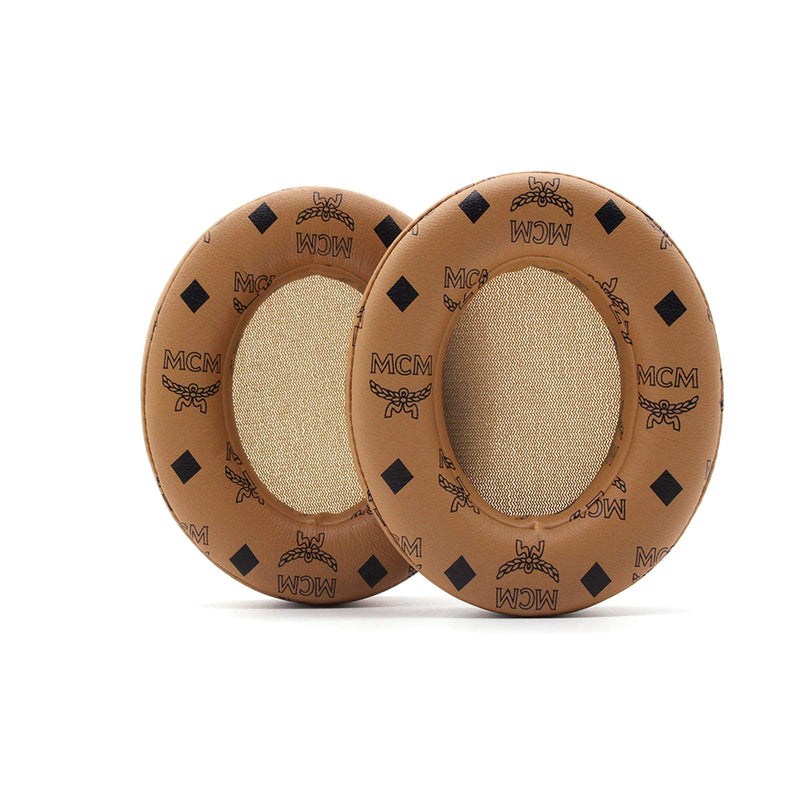  [AUSTRALIA] - Adhiper Replaceable Ear Pads Earmuffs Ear pad Repair Parts are Compatible with Dr. Dre Studio 2.0 Studio 3 B0500 B0501 Wired and Wireless Headphones(Floral Brown) Brown flower