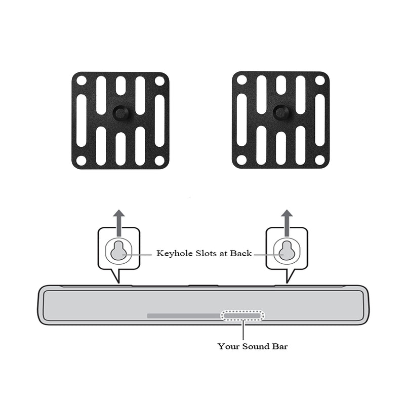  [AUSTRALIA] - MONSIATUG Wall Mount Brackets Sound Bar Mounting for Yamaha SR-C20A YAS-207 YAS-209 YAS-108 YAS-109 Soundbar Sony SA-Z9R SA-RS3S Speaker