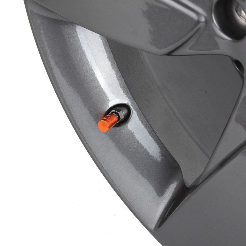 TOMALL Orange Round Style Aluminum Tire Valve Stem Caps for Auto Car Motorcycles - LeoForward Australia