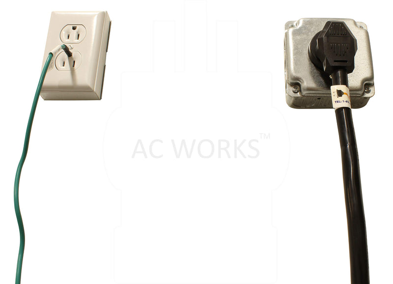 AC WORKS 30 Amp 3-Prong Dryer Wall Outlet Adapter (To 4-Prong 30 Amp Dryer Plug) To 4-Prong 30 Amp Dryer Plug - LeoForward Australia