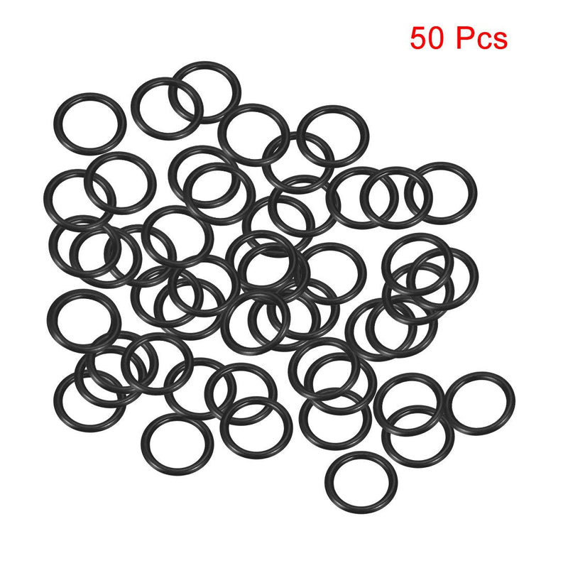  [AUSTRALIA] - uxcell Nitrile Rubber O-Rings 6mm OD 4mm ID 1mm Width, Metric Buna-N Sealing Gasket, Pack of 50 4mmx6mmx1mm