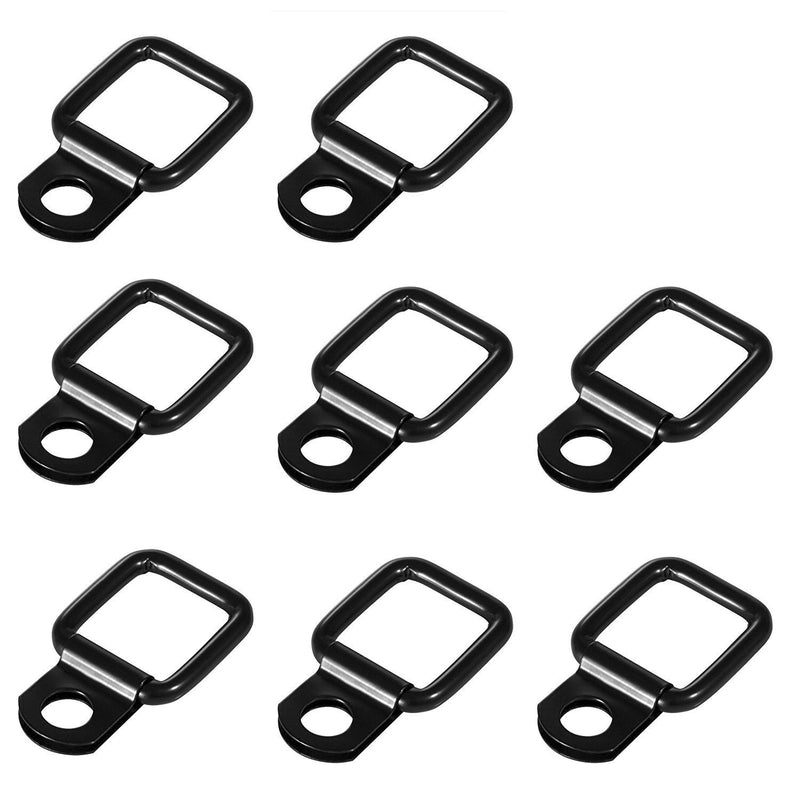  [AUSTRALIA] - DEDC 8 Pack Jeep Wrangler Hardtop Quick Removal Fastener Thumb Screws and Nuts + 8pcs Tie Down D-Rings Anchors Fit for 1995-2017 JK YJ TJ JKU Sports Sahara Freedom Rubicon X & Unlimited
