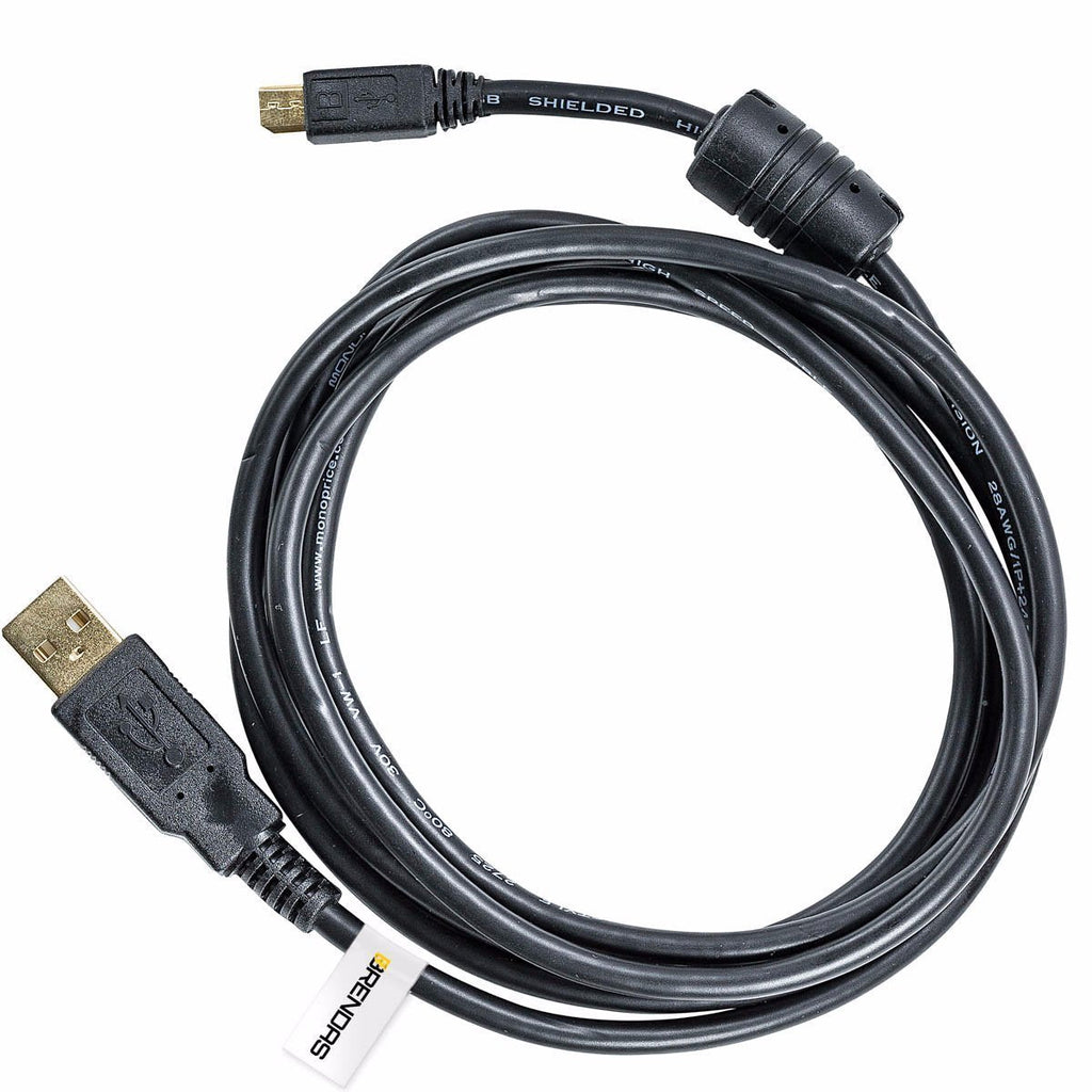  [AUSTRALIA] - BRENDAZ USB Cable Mini-B 8 Pin Compatible with Nikon D3200 D5200 D5000 D5100 D5200 D5500 D7100 D7200 DF and D750 Cameras, Replacement for Nikon UC-E6 UC-E16 and UC-E17 Cable, 6-ft