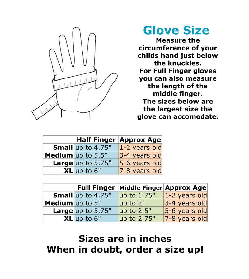 ZippyRooz Toddler & Little Kids Full Long Finger Bike Gloves Geometric Little Kids XL (7-8) - LeoForward Australia