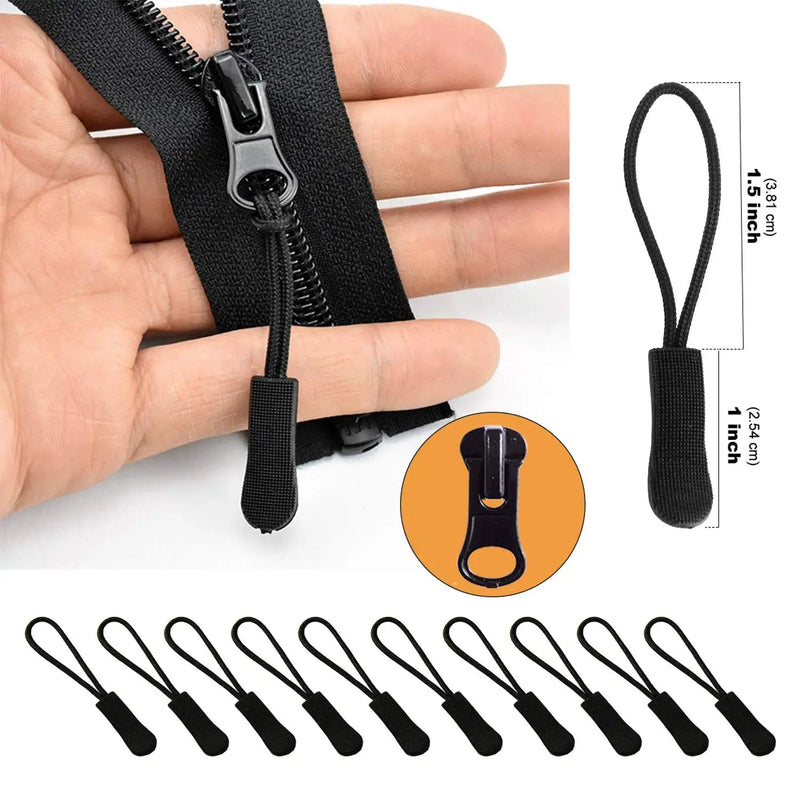  [AUSTRALIA] - EuTengHao 169Pcs Zipper Repair Kit Zipper Replacement Zipper Pull Rescue Kit with Zipper Install Pliers Tool and Zipper Extension Pulls for Clothing Jackets Purses Luggage Backpacks (Sliver and Black)