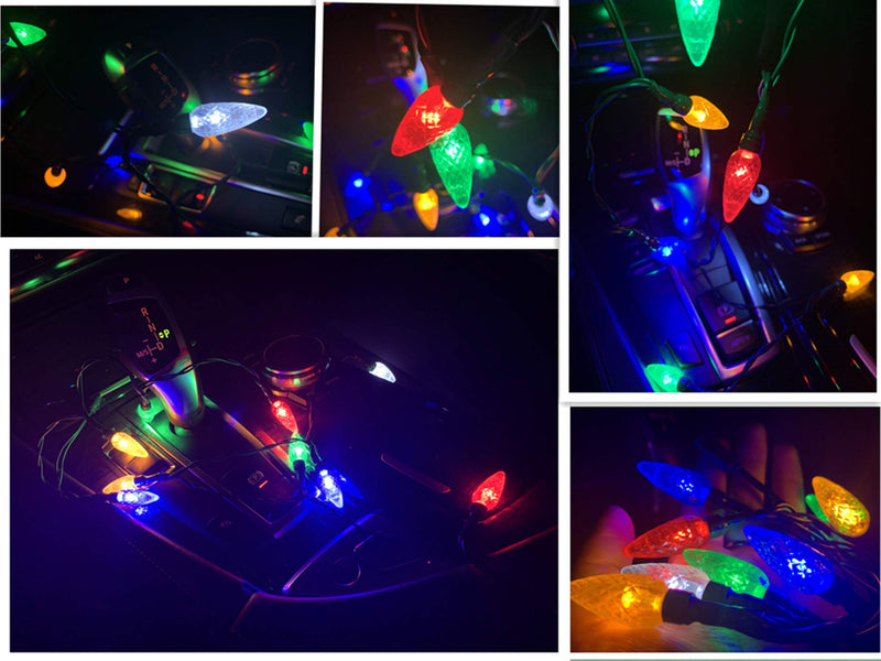  [AUSTRALIA] - YAGE Tale LED Christmas Lights Charging Cable,USB and Bulb Charger,50inch 10led Multicolor Available with Phone 5,6,7,8,X,XR,XS,XS Max,11,11Pro,11Pro Max,SE2,12mini,12,12Pro,12Pro Max etc(1pcs) Multicolor-1pcs