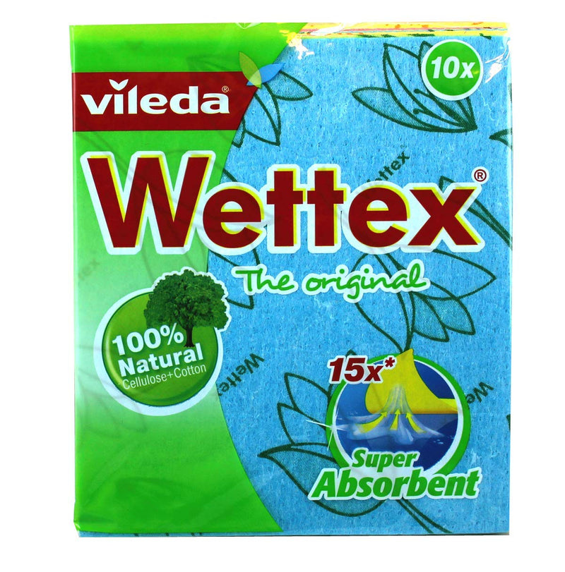 Wettex The Original 10-Pack Swedish Superabsorbent Dishcloth Pink, Blue, Yellow and Green - LeoForward Australia