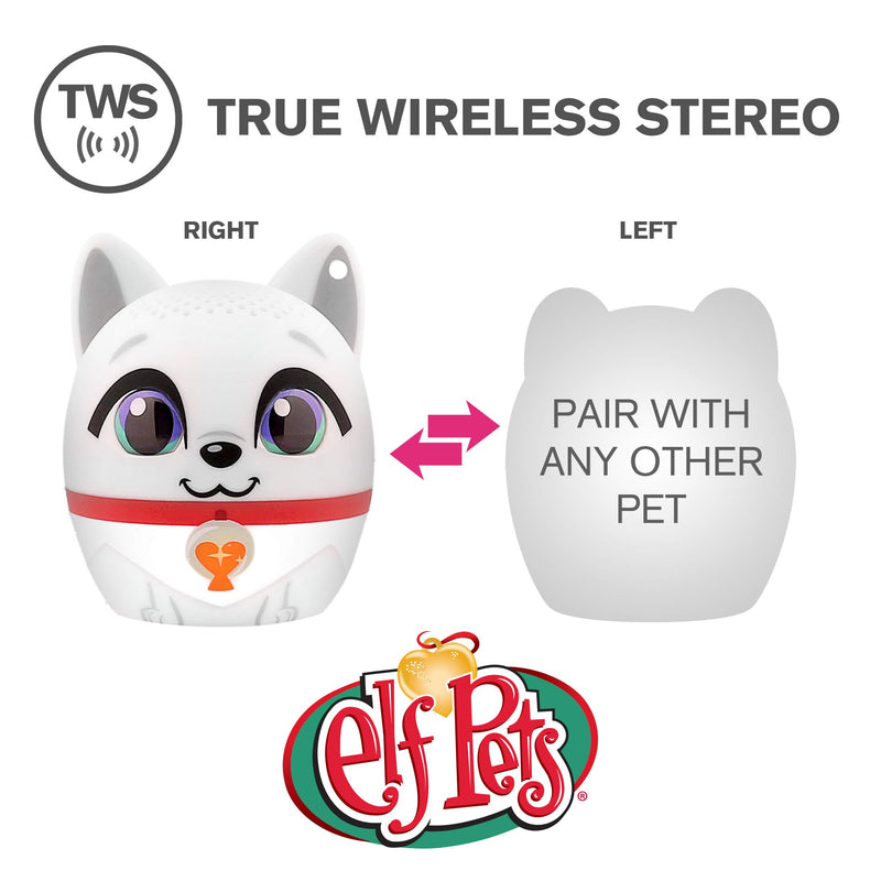 My Audio Pet Mini Bluetooth Animal Wireless Speaker - True Wireless Stereo – Pair with Another TWS Pet for Powerful Rich Room-Filling Sound - Elf on a Shelf (Arctic Fox) Arctic Fox - LeoForward Australia