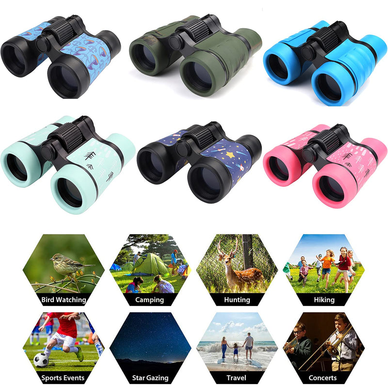  [AUSTRALIA] - ASEEBY Binoculars for Bird Watching Kids Educational Gifts for Boys and Girls Shockproof Telescope for Outdoor Travel and Camping Dark Green